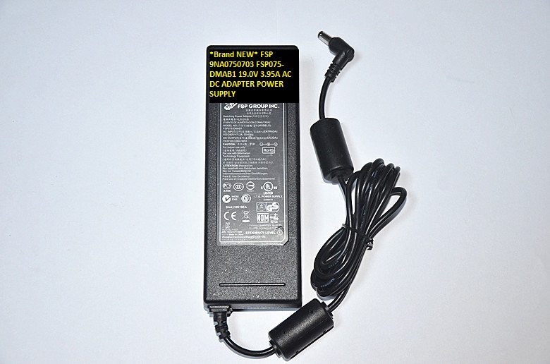 *Brand NEW*FSP FSP075-DMAB1 5.5*2.5 AC100-240V 19.0V 3.95A AC DC ADAPTER 9NA0750703 POWER SUPPLY - Click Image to Close